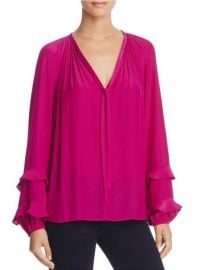 Ramy Brook Anna Ruffle-Sleeve Top   Bloomingdale  39 s at Bloomingdales